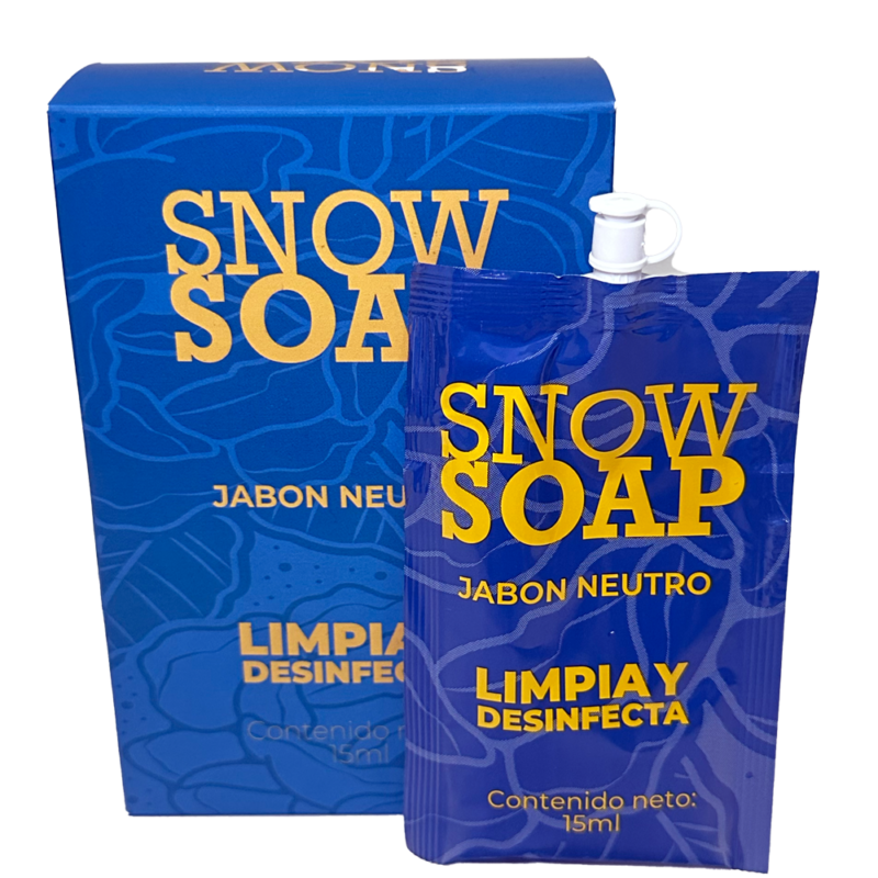 Snow soap sachet